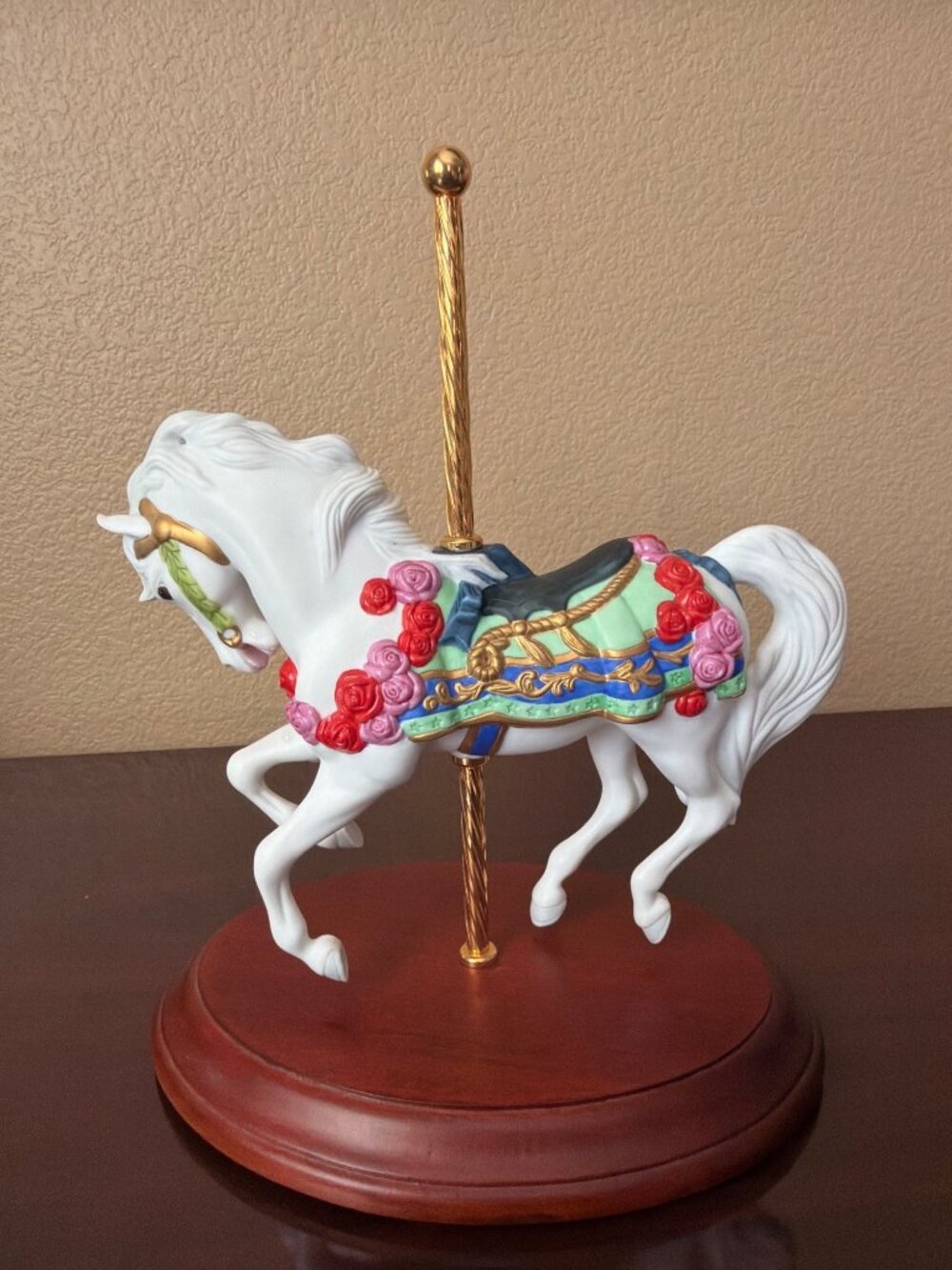 1988 Franklin Mint Carousel Enchantment Lynn Lupetti Porcelain Horse - No Box - Picture 3 of 14